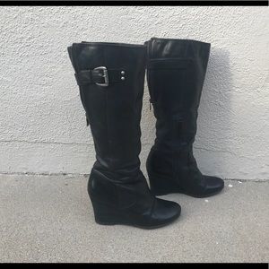 Naya knee high wedge boots